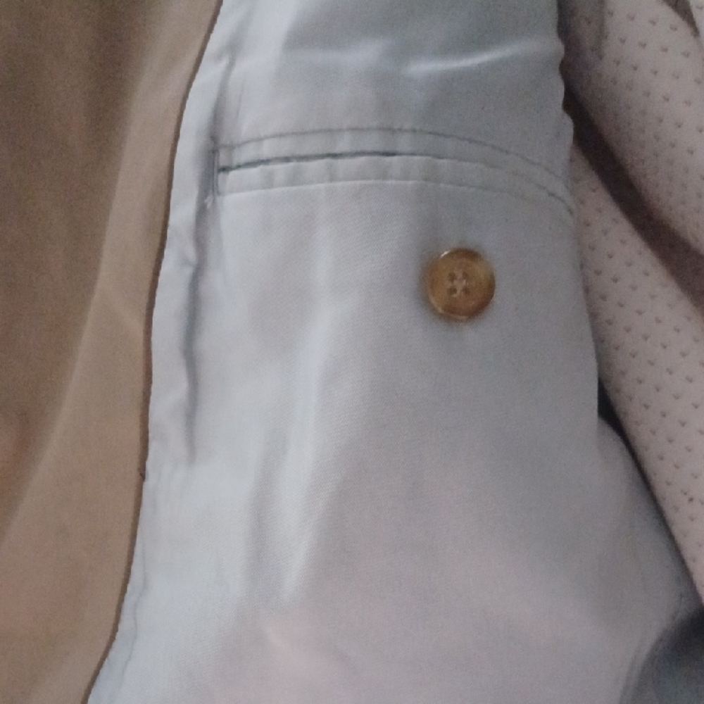 Merona Men's Beige Blazer, 44L - Picture 9 of 11